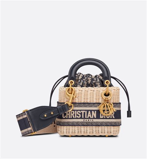 dior wicker bucket bag|lady Dior wicker bag.